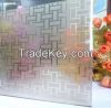 patterned frosted glas...