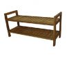 Walnut shoe shelf oile...