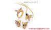 14K Gold Butterfly Set