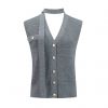 2026 Lady's Vests & Waistcoats V-neck fitted sleeveless design