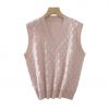 2026 Lady's Waistcoat V-Neck Sleeveless Pullover