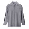 2026 Men's  Woollen Sweater Mock Neck Zip-up Cardigan