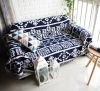 Black and white reversible sofa blanket, coach blanket and carpet for home