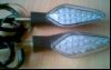 led motorcycle turning...