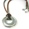leather chain with sta...