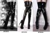 latex thigh high heel ...