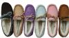 100% Australia merino sheepskin moccasin sheepskin slippers shoes