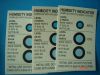 3 spot humidity indicator card, 5-60%RH, blue-pink