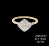 18K Yellow Gold Diamond Ring