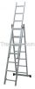 aluminum extension ladder 3x7steps 3sections extendable combination stairs