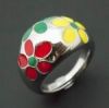 Enamel Flower Ring