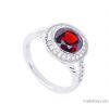925 silver garnet ring...