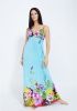 Lotus print long dress...