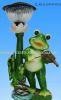 frog with solar light