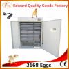 2014 hot sale 3000 eggs couveuse full automatic CE approved