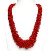Hot Red Seed Bead Neck...