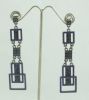 Purple fashion earrings