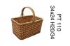 Bamboo and rattan basket