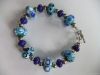 Lampworked bead bracel...