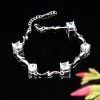 2011 fashionable 925 sterling silver CZ bracelet for womon