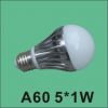 LED bulb  A60 5*1W