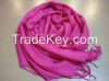 100% cashmere pashmina solid color