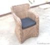 Alum.wicker sofa chair