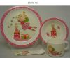 100% melamine feeding set