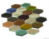 Hexagonal glass mirror...