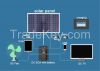 100W solar home use system for DC TV &amp;FAN