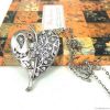 silver rhinestone hear...