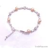 silver&pearl bracelet