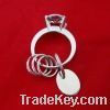 ring stone keychain