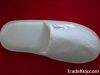 White Velour slipper w...