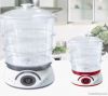 3 layers keep warm plastic electrical food steamer/steam cooker