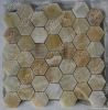 Hexagon honey onyx mar...
