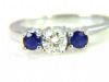 1ct Diamond Sapphire 3...
