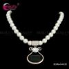 Rhinestone pearl neckl...