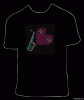 flashing el t shirt