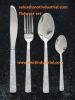 flatware set with gold...