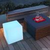 Flash led cube stool w...