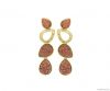 GOLD PLATED EARRING WI...