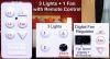 3 Lights + 1 Fan with ...