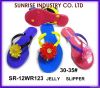 2012 fashion PVC ladies jelly slippers