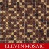 Brown glass mixed ston...