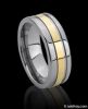 gold tungsten ring for...
