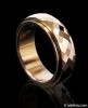 tungsten ring gold inlay