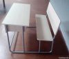 2 seater student desk& chair set