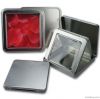 square tin cans with w...