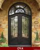 Wrought iron main door...